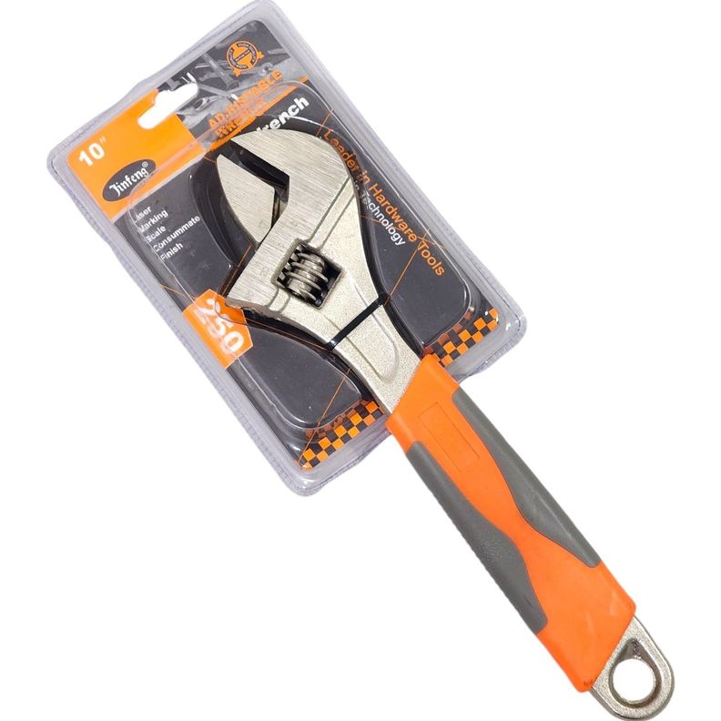 Llave Inglesa Ajustable 10"/250mm Mango Goma-0