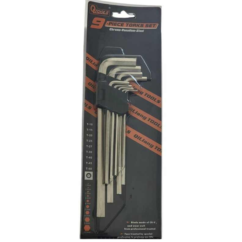 Kit Llaves Allen 9 Piezas Largas con Soporte 12879-5