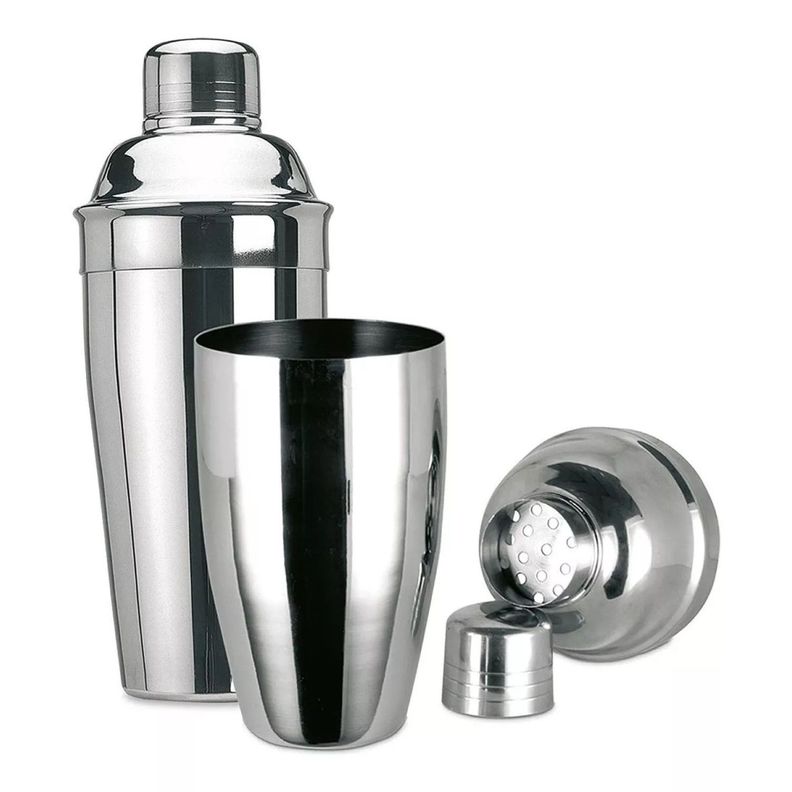 Coctelera Acero Inoxidable 500 Ml Filtro Tapa Baja 14245-1