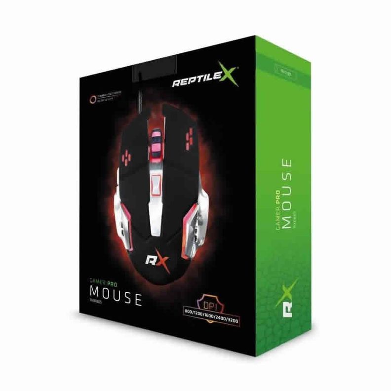 Mouse Gamer ReptileX 5 3600 dpi Retroiluminado-1