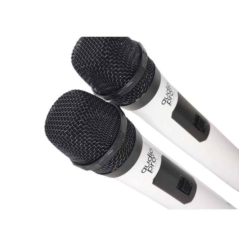 Kit 2 Micrófonos inalámbricos UHF Audiopro AP02040-2