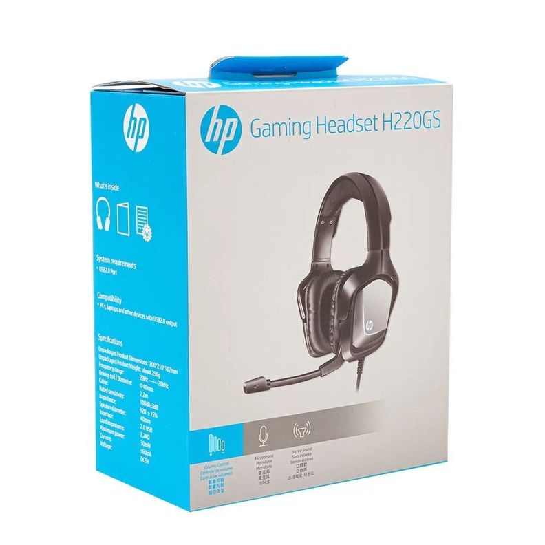 Audífonos Gamer Hp Usb H220gs Sonido 7.1-3