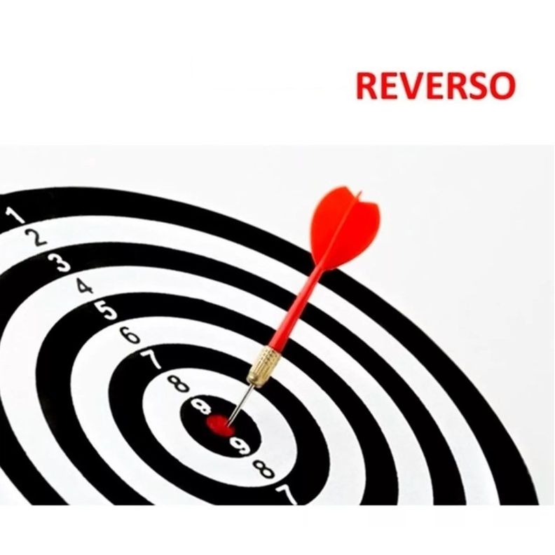 Juego De Dardos Tiro Al Blanco Tablero 37cm Reversible 10035-2
