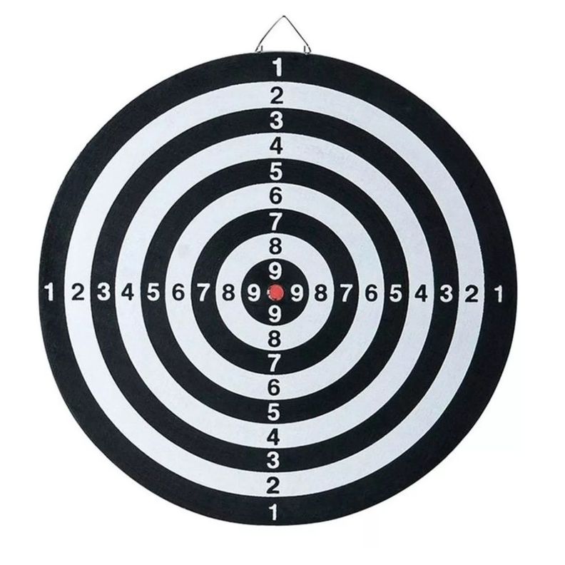 Juego De Dardos Tiro Al Blanco Tablero 37cm Reversible 10035-4