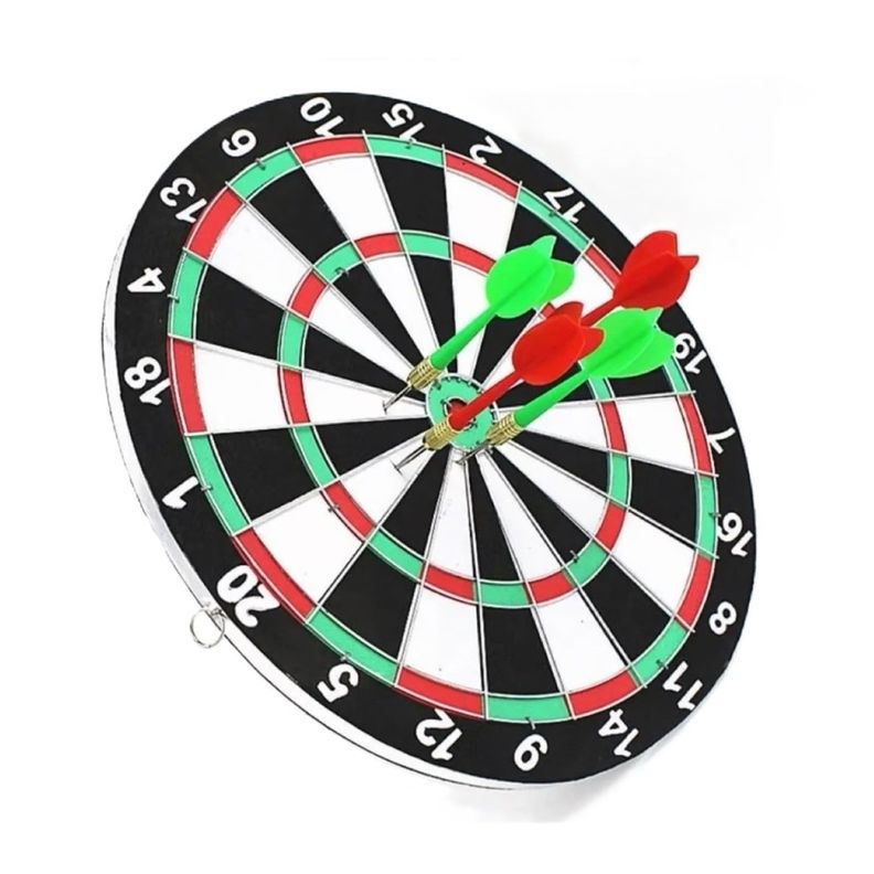 Juego De Dardos Tiro Al Blanco Tablero 37cm Reversible 10035-5