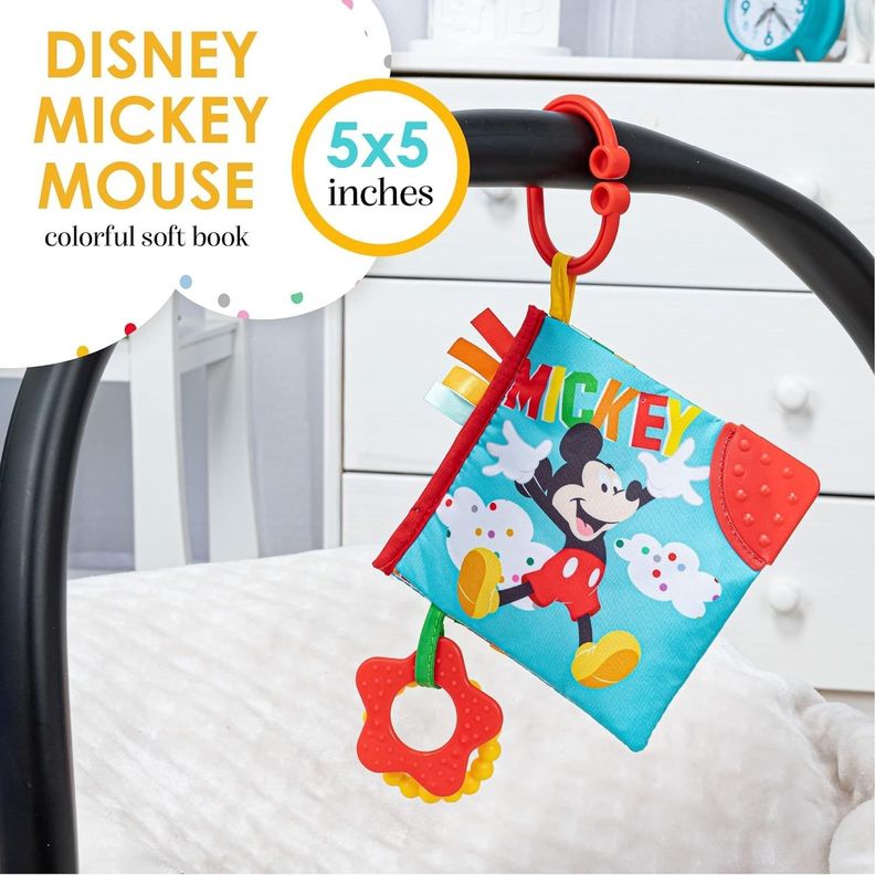 Libro Sensorial Disney Con Mordedor Mickey -1
