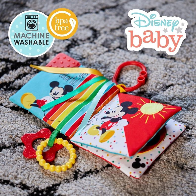 Libro Sensorial Disney Con Mordedor Mickey -5
