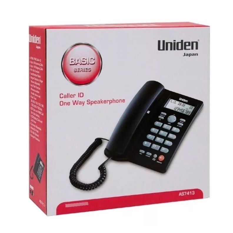 Teléfono Fijo Sobremesa Uniden AS7413 Negro-4