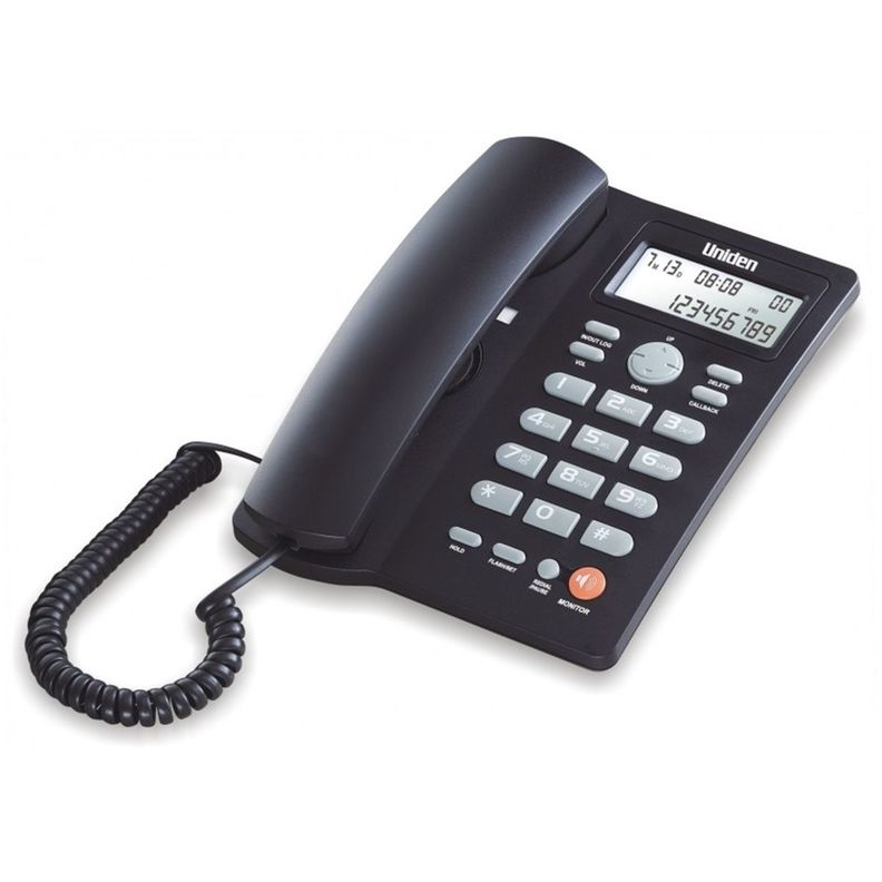 Teléfono Fijo Sobremesa Uniden AS7413 Negro-0