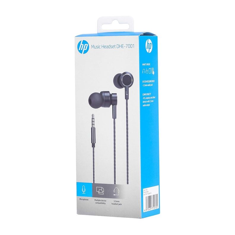 Audifono In-ear Hp Dhe-7001 Metal Negro-1
