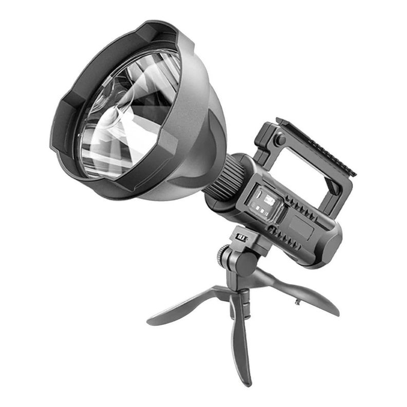 Linterna Led Largo Alcance Con Tripode Tecnolab TL215-0