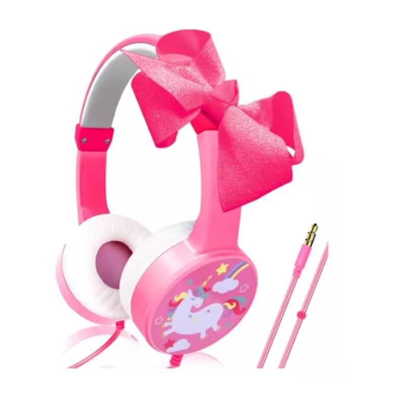 Audífono para Niña Monster con Lazo Diseño Unicornio CK02P-2