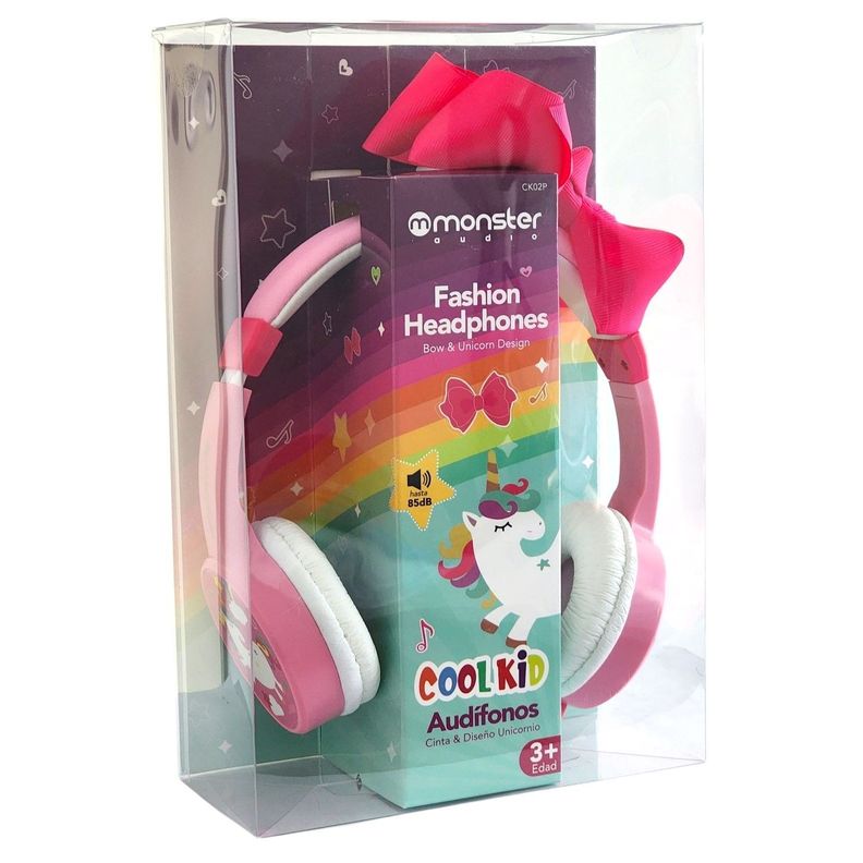 Audífono para Niña Monster con Lazo Diseño Unicornio CK02P-5
