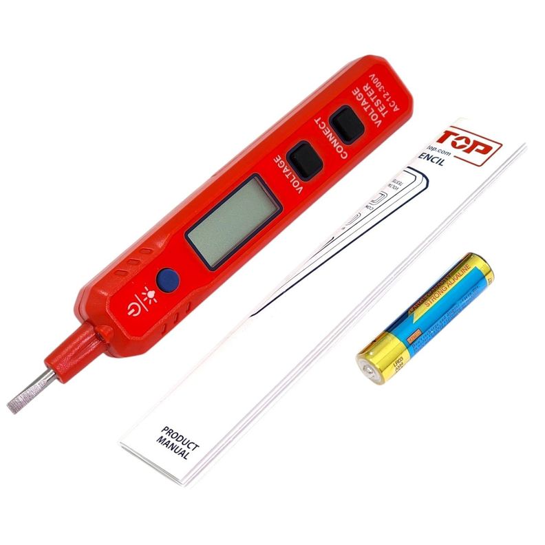 Probador Tester Digital Lapiz 12-300V EMTOP ETPL30021-4