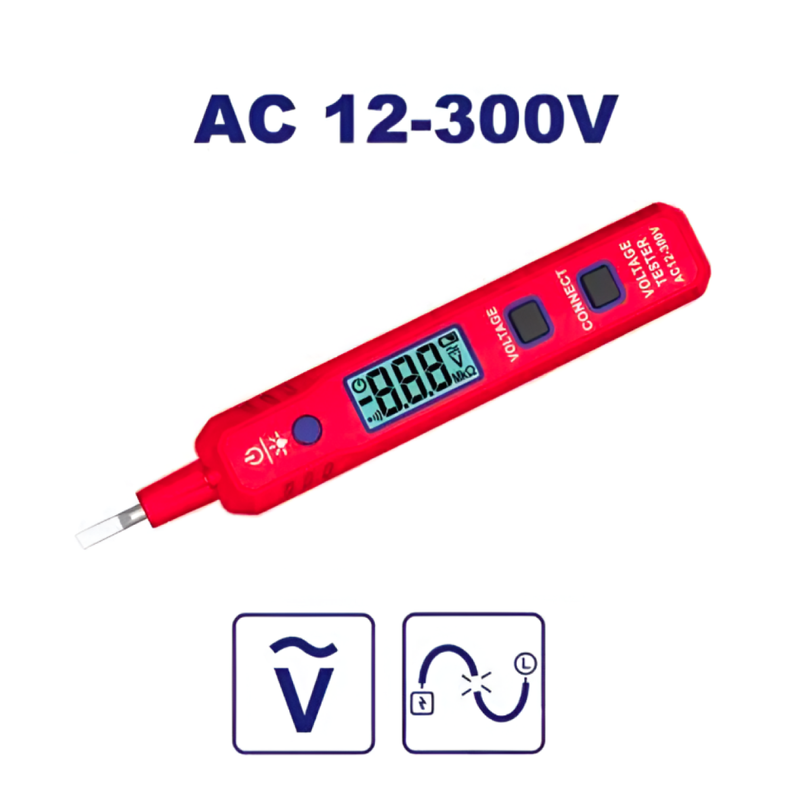 Probador Tester Digital Lapiz 12-300V EMTOP ETPL30021-6