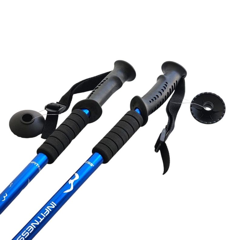 Par de Bastones Ajustables para Trekking Azul DBG1356BL-1