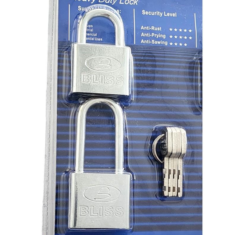 Pack 4 Candados de Seguridad 30mm Gancho Corto / Largo 10044-2