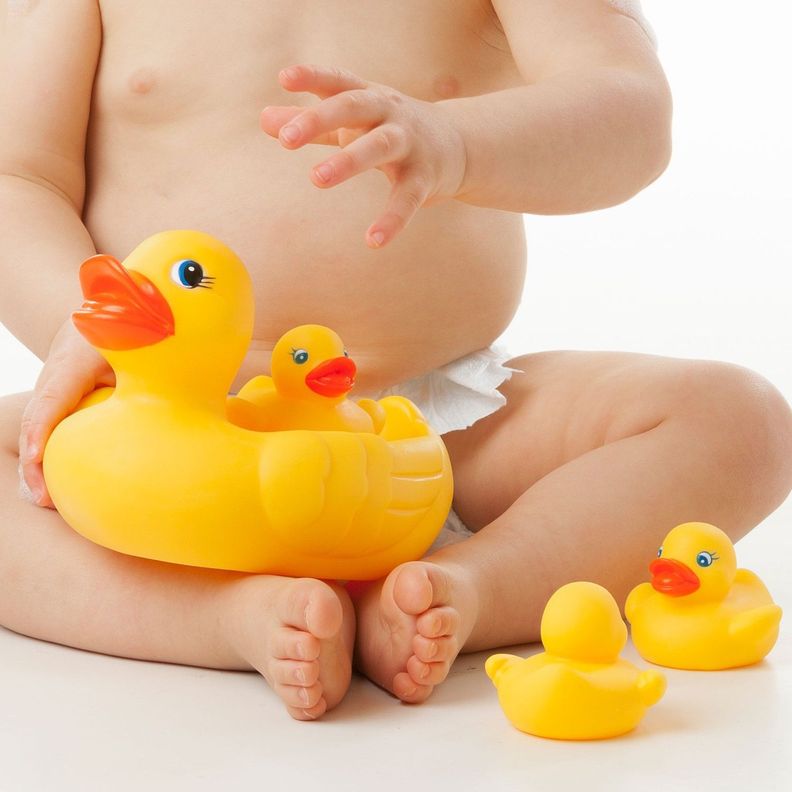 Set Juego De Baño Familia De Patitos Playgro-6