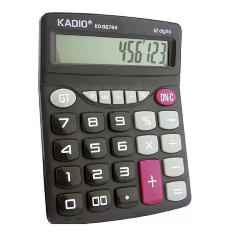 Calculadora Kadio KK-8876B de 12 Dígitos 19018-0