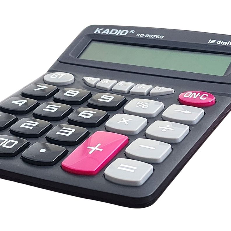 Calculadora Kadio KK-8876B de 12 Dígitos 19018-4