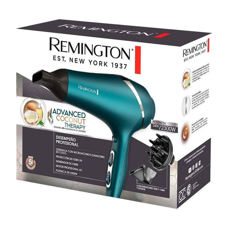 Secador Pelo Remington Advanced Coconut Therapy AC8607-1