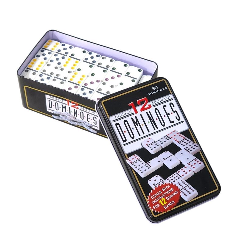 Juego de Domino 91 Pz Doble 12 Profesional para 12 Jugadores-1