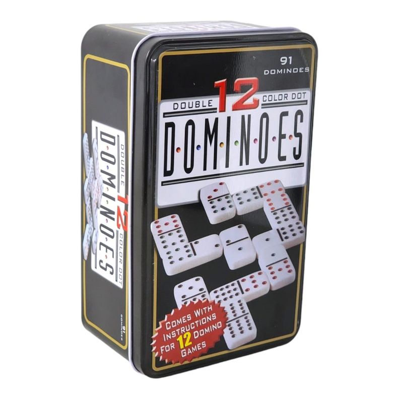 Juego de Domino 91 Pz Doble 12 Profesional para 12 Jugadores-2