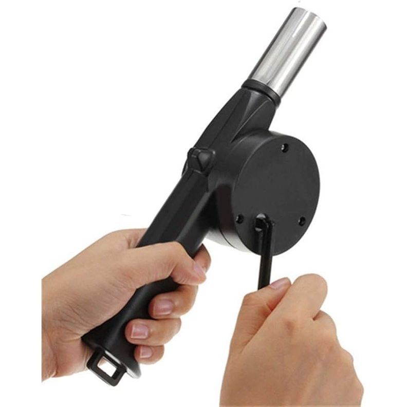 Soplador de Asado con Manivela Encender Carbón Asados-6