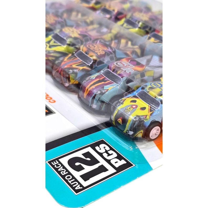 Set 12 autitos Multicolor Auto Race-3