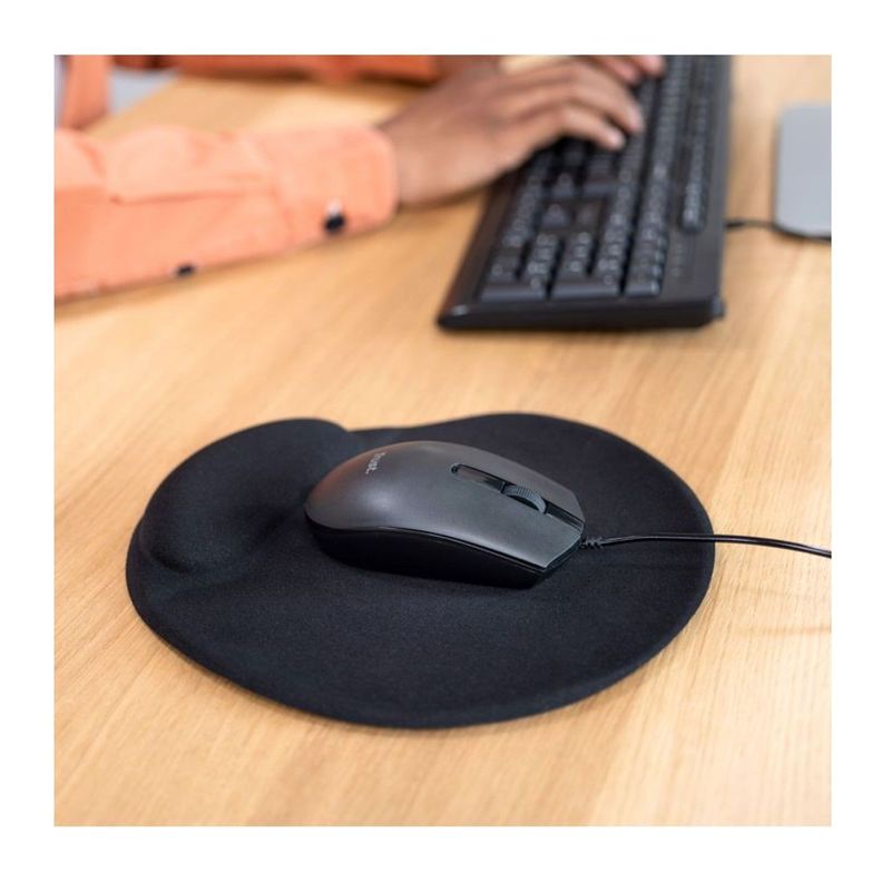 Mouse Óptico Con Cable USB Ambidiestro Basi Trust Negro-3