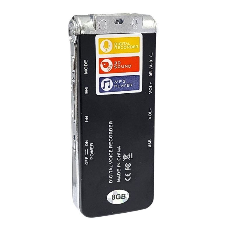 Grabadora de Voz Digital 8gb MP3 TL666-3