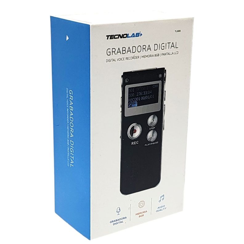 Grabadora de Voz Digital 8gb MP3 TL666-6