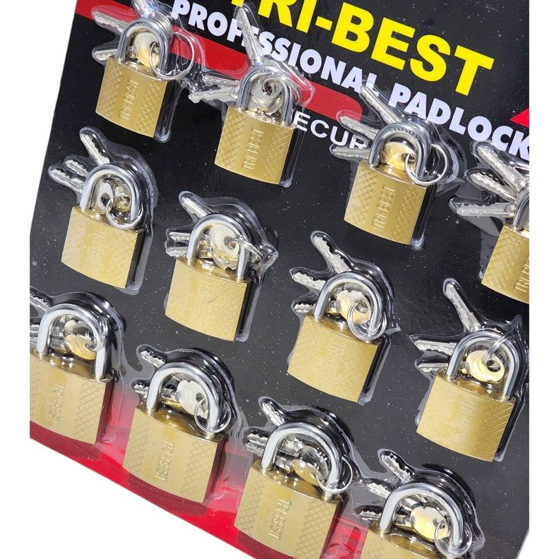 Set de 12 Candados de Seguridad con llaves 32,38,50mm-4