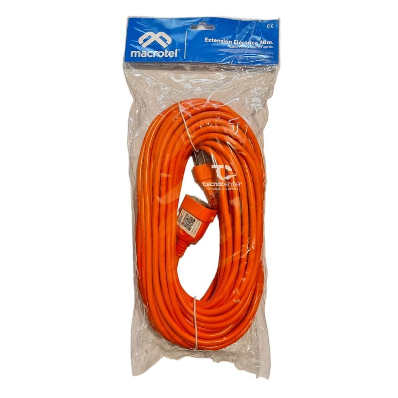 Alargador Extension Electrica 20 mts Macrotel-1