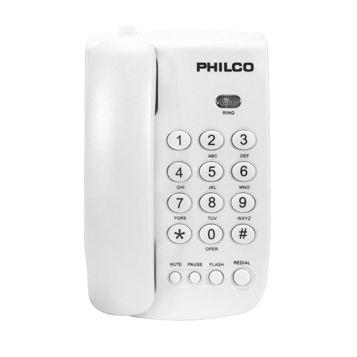 Teléfono De Sobremesa Philco 150WH Blanco-0