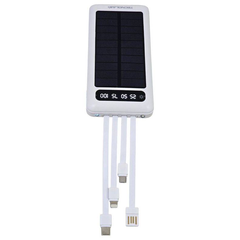 Batería Portátil Solar Power Bank 10.000 Mha Tecnolab TL570W-2