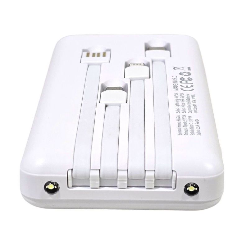Batería Portátil Solar Power Bank 10.000 Mha Tecnolab TL570W-3