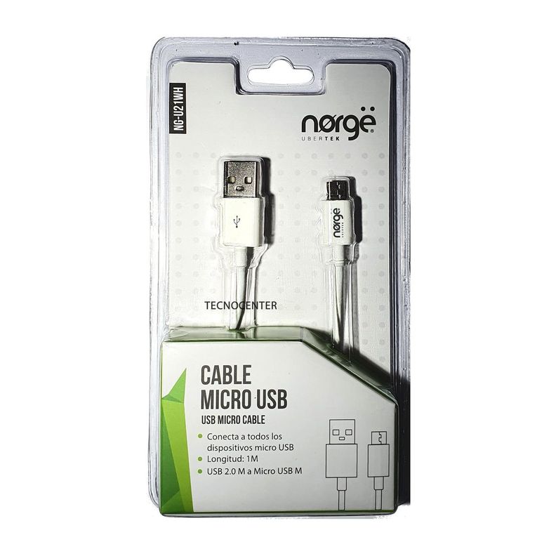 Cable Carga Micro USB Norge 1 metro-0