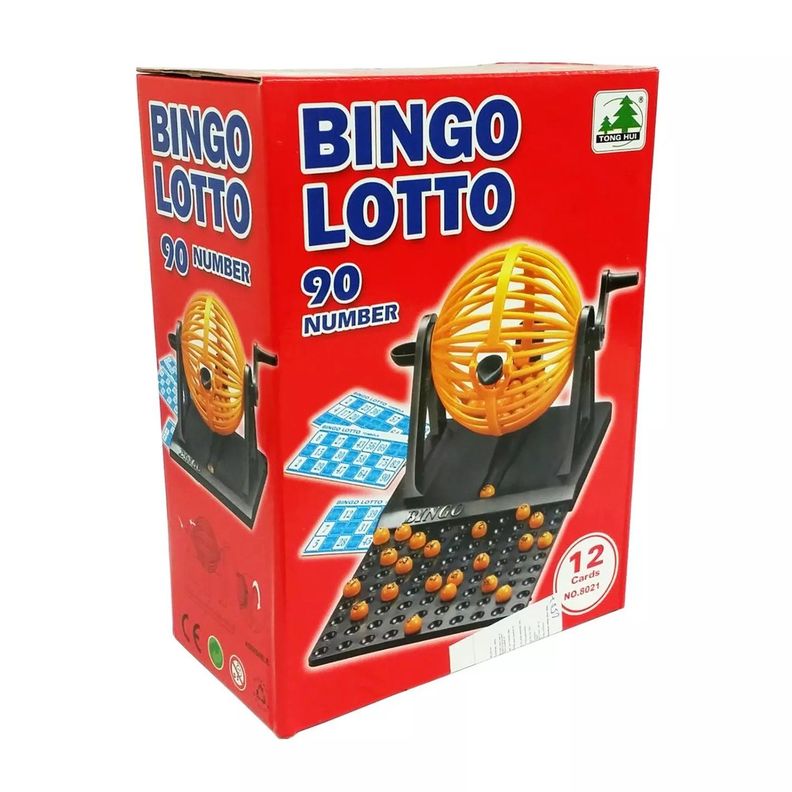 Juego Set Mini Bingo Tómbola 90 Números y 12 Cartones-7