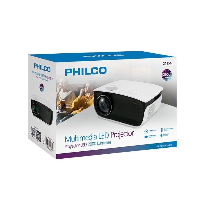 Proyector Led Philco 2000 Lumenes 1080p-2