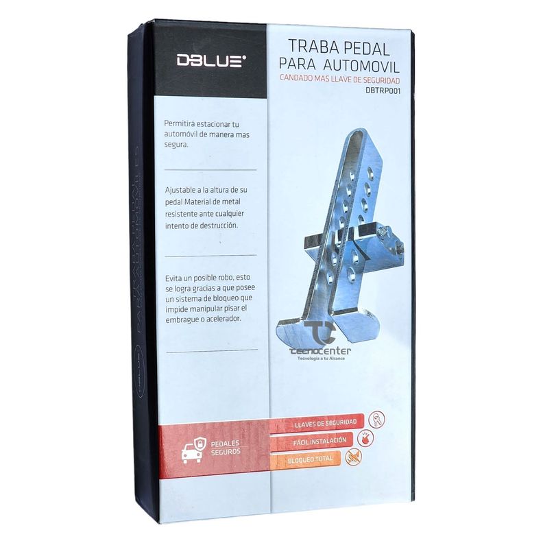 Traba Pedal Auto Seguridad Candado Acero-4