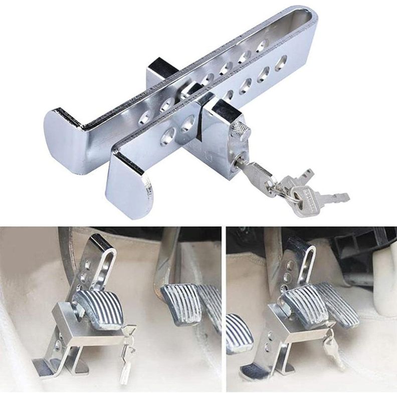 Traba Pedal Auto Seguridad Candado Acero-5