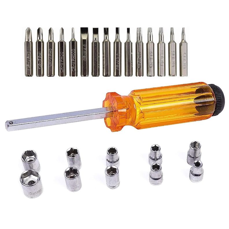 Set Destornillador y Dados 28 pcs en 1 CQ-220-5