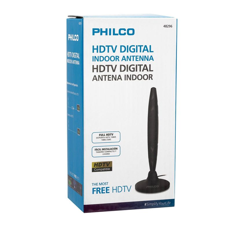 Antena Philco Tv Digital Hdtv Hd Tvd Negro -3