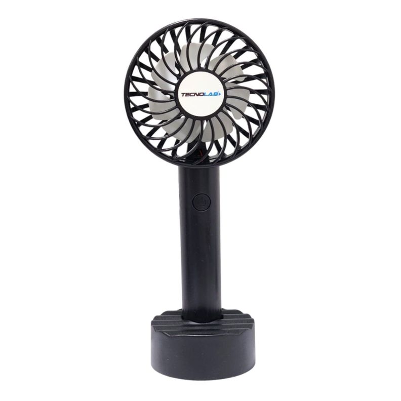 Ventilador Recargable Portátil Base Tecnolab Negro TL671BK-0