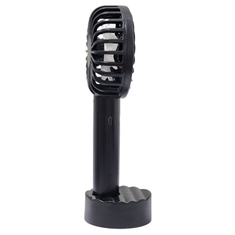 Ventilador Recargable Portátil Base Tecnolab Negro TL671BK-2