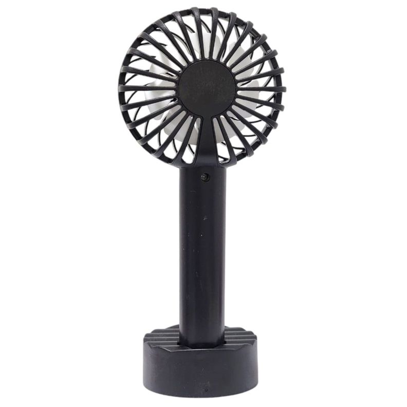 Ventilador Recargable Portátil Base Tecnolab Negro TL671BK-3