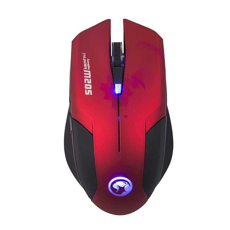 Mouse Gamer Scorpion M205 Rojo 2400dpi-0