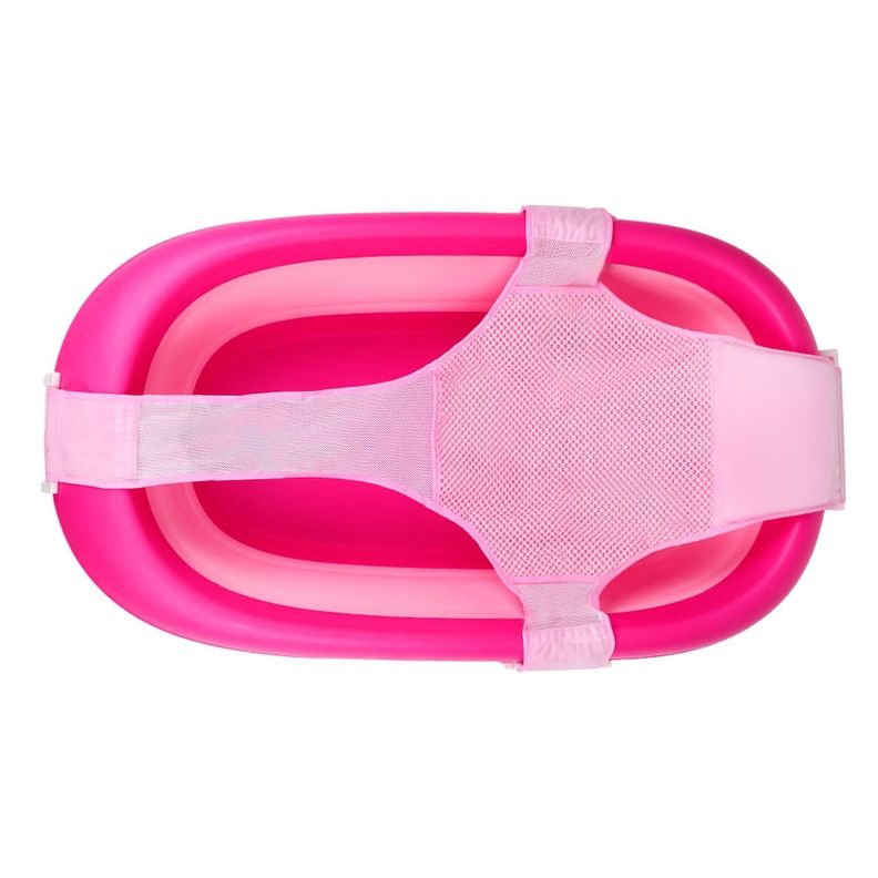 Hamaca Para Bañera Infanti Bubbles Rosada-4