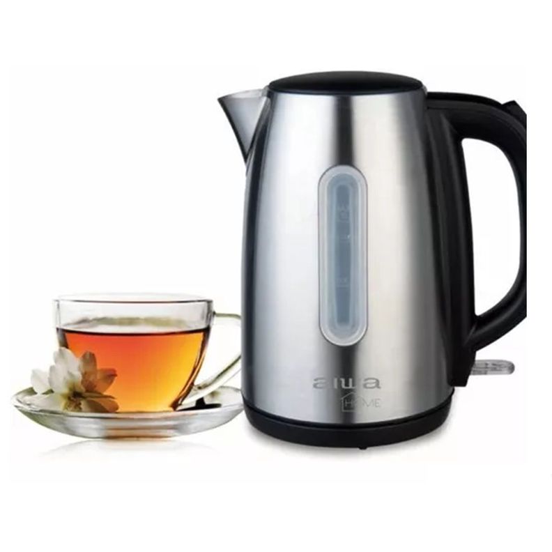 Hervidor Eléctrico Aiwa Acero Inoxidable 1,7L Awjd1402a Gris -1